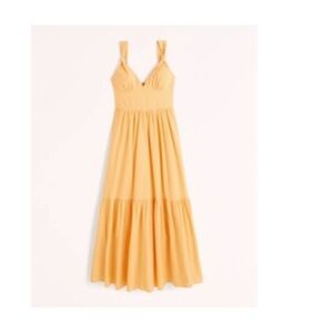 Abercrombie yellow Maxi dress
